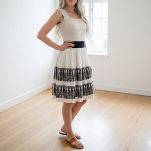 Anthropologie Girls From Savoy Cotton Wool Skirt Coquette Girl Flirty Size M